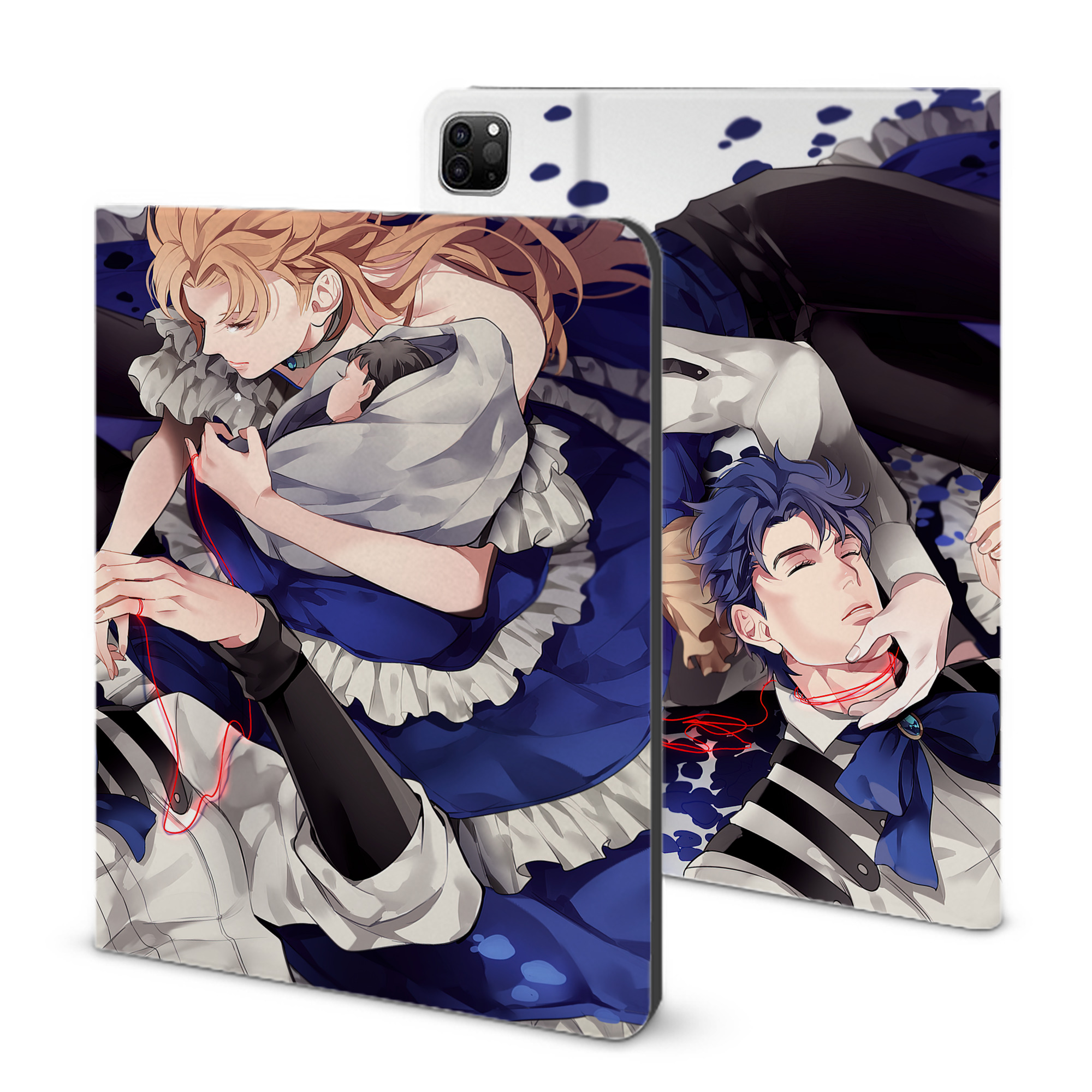 （画像用） ジョジョの奇妙な冒険 JoJo's Bizarre Adventure IPad ケース ブック型 PUレザー TPU 耐衝撃 軽量 薄型 ペン収納なし 全面保護 IPad 各モデル対応